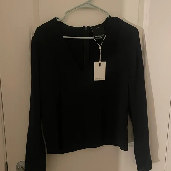 C/MEO Collective Black V-Neck Blouse - Picture 2 of 5